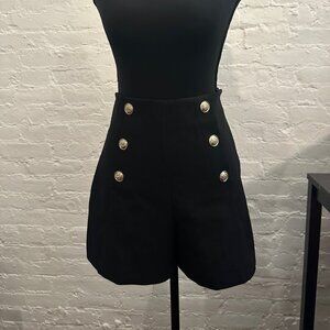 Zara High-Waisted Sailor Shorts, Medium